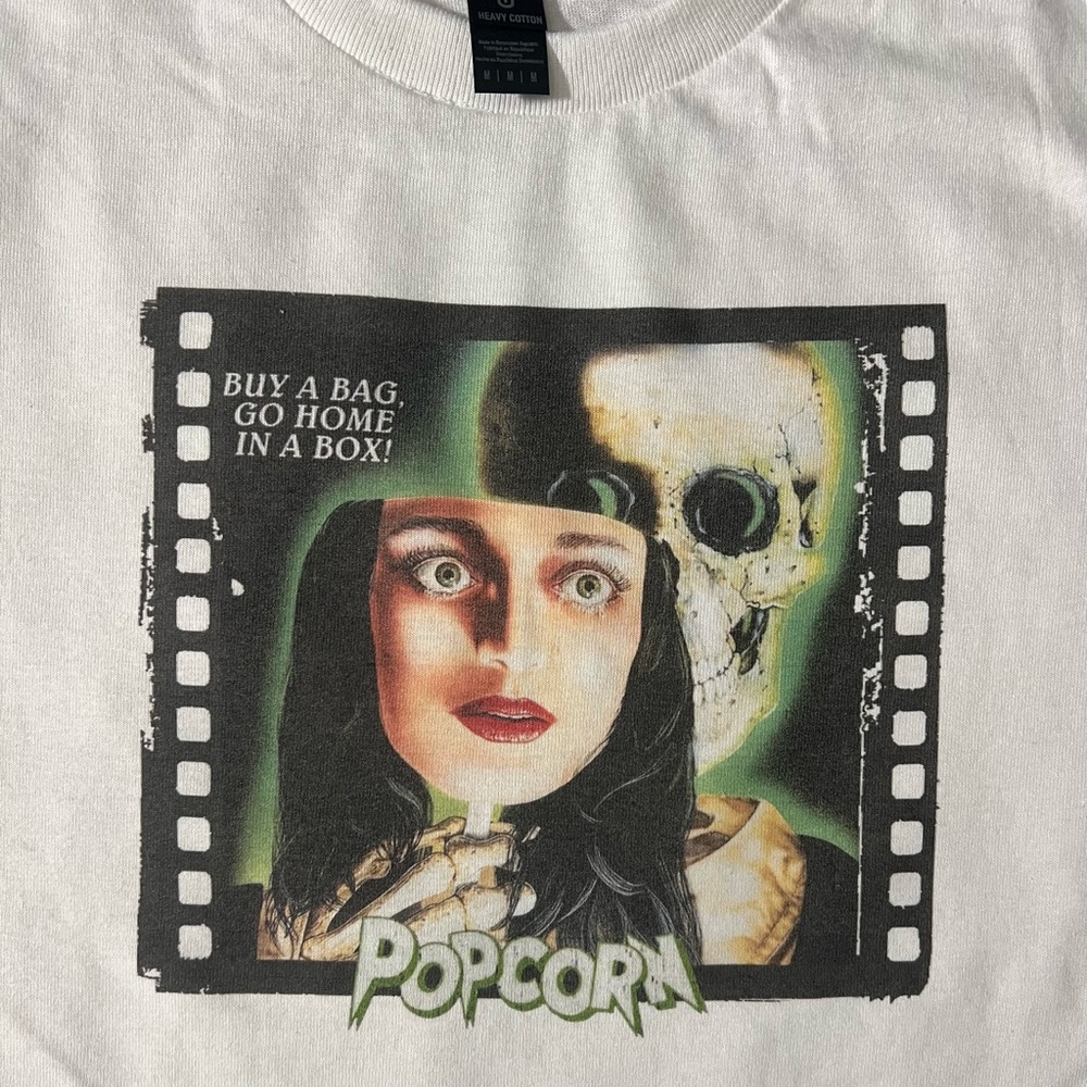 Popcorn horror retro White Unisex T-Shirt